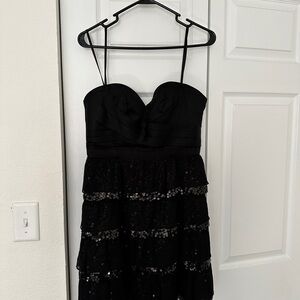 BCBGMaxAzria Black Strapless Dress